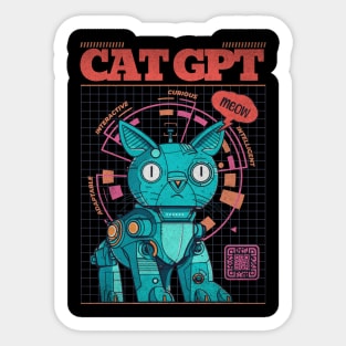 Cat GPT Sticker